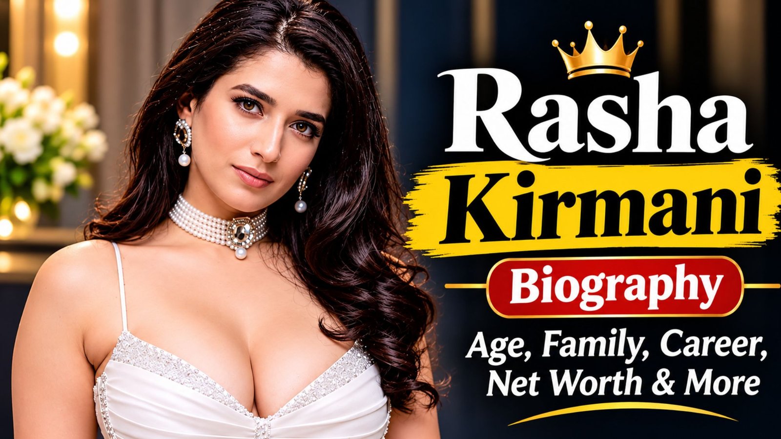 Rasha Kirmani Biography: Age, Family, Career & Net Worth (2026)